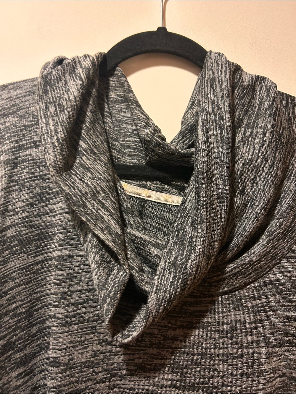 Plus Size OSFM Melissa‎ McCarthy Seven Gray Cowl Long Sleeve Oversized Shirt - Picture 3 of 5